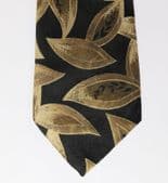 Canda vintage tie with woven leaf design C&A machine washable